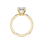 Square Emerald Cut Lab Diamond Solitaire Ring
