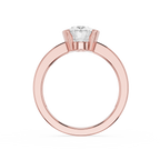 Oval Cut Lab Diamond Two Prong Solitaire Ring