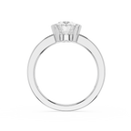 Oval Cut Lab Diamond Two Prong Solitaire Ring