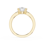 Oval Cut Lab Diamond Two Prong Solitaire Ring