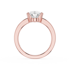 Pear Cut Lab Diamond Two Prong Solitaire Ring