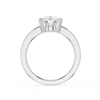 Pear Cut Lab Diamond Two Prong Solitaire Ring