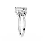 Trillion Cut Lab Diamond Three Stone Ring
