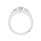 Princess Cut Lab Diamond Three Stone Ring