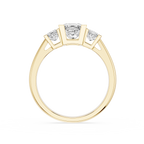 Princess Cut Lab Diamond Three Stone Ring