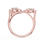 Multi Shape Lab Diamond Open Wrap Halo Ring