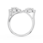 Multi Shape Lab Diamond Open Wrap Halo Ring