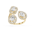 Multi Shape Lab Diamond Open Wrap Halo Ring