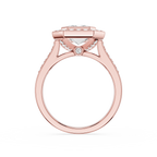 Emerald Cut Lab Diamond Halo Engagement Ring