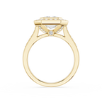 Emerald Cut Lab Diamond Halo Engagement Ring