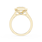 Emerald Cut Lab Diamond Octagon Halo Ring