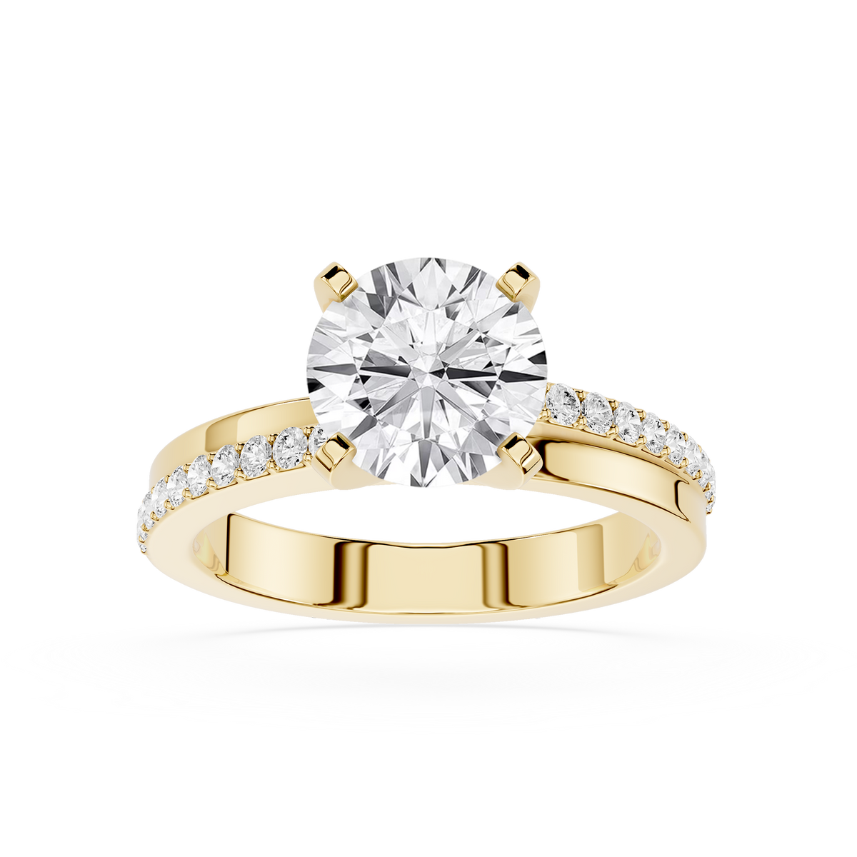 Solitaire Diamond Ring Classic Round