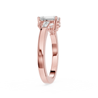 Emerald Cut Three Stone Lab Grown Diamond Ring