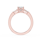 Emerald Cut Three Stone Lab Grown Diamond Ring