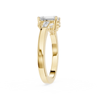 Emerald Cut Three Stone Lab Grown Diamond Ring