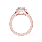 Radiant Halo Lab Grown Diamond Engagement Ring