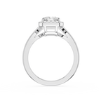 Radiant Halo Lab Grown Diamond Engagement Ring