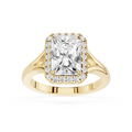 Radiant Halo Lab Grown Diamond Engagement Ring