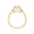 Radiant Halo Lab Grown Diamond Engagement Ring