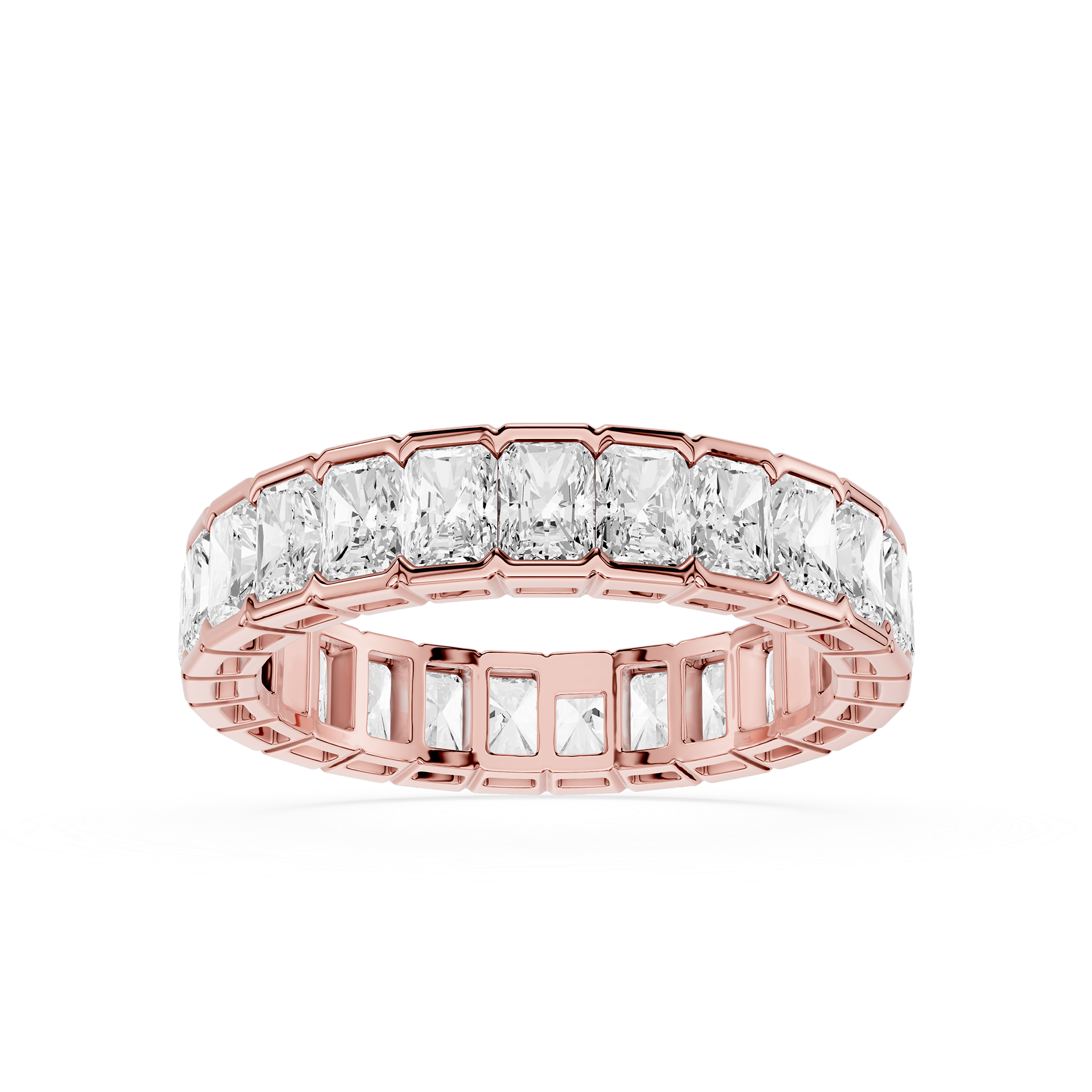 Radiant Cut Lab Grown Diamond Eternity Band Ring