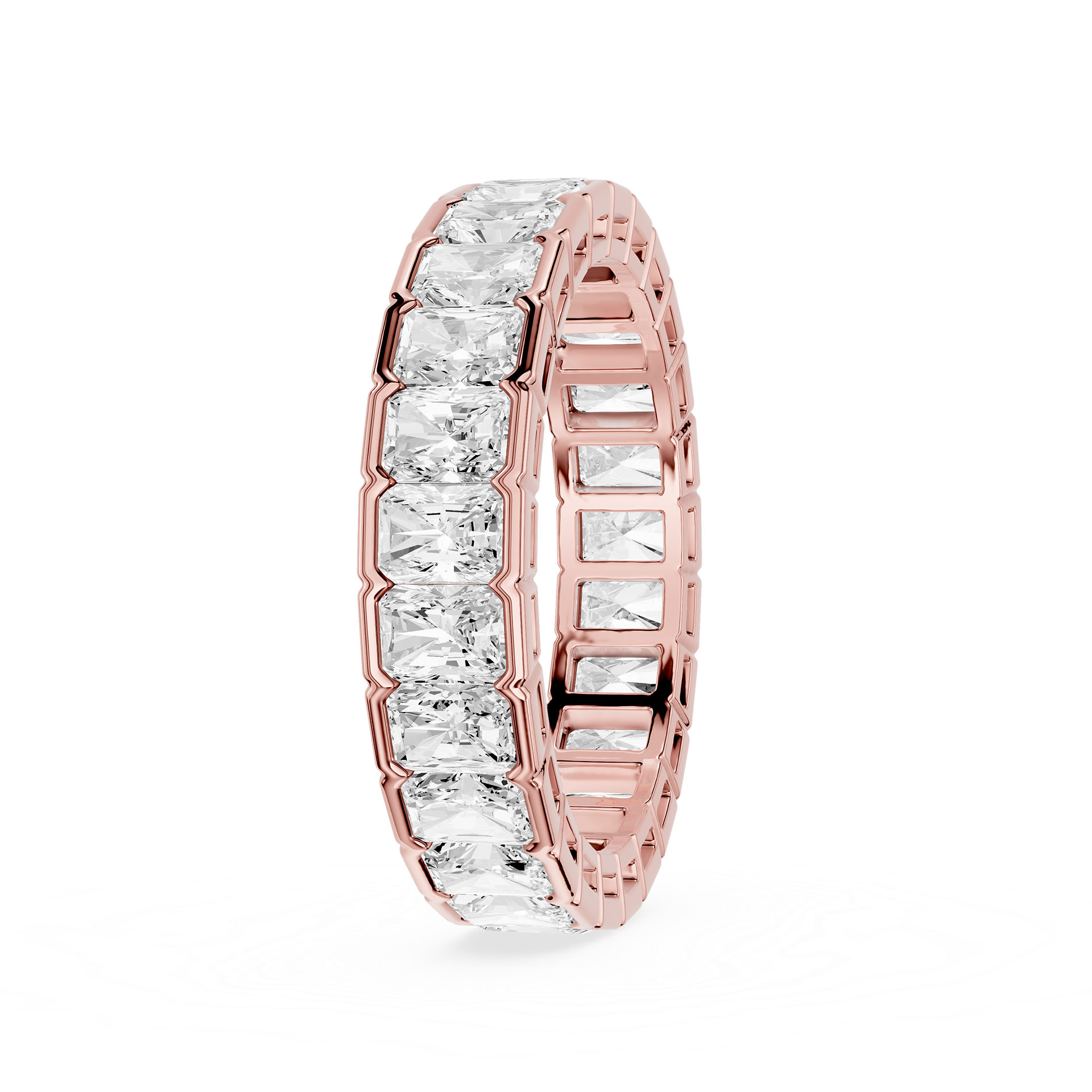 Radiant Cut Lab Grown Diamond Eternity Band Ring