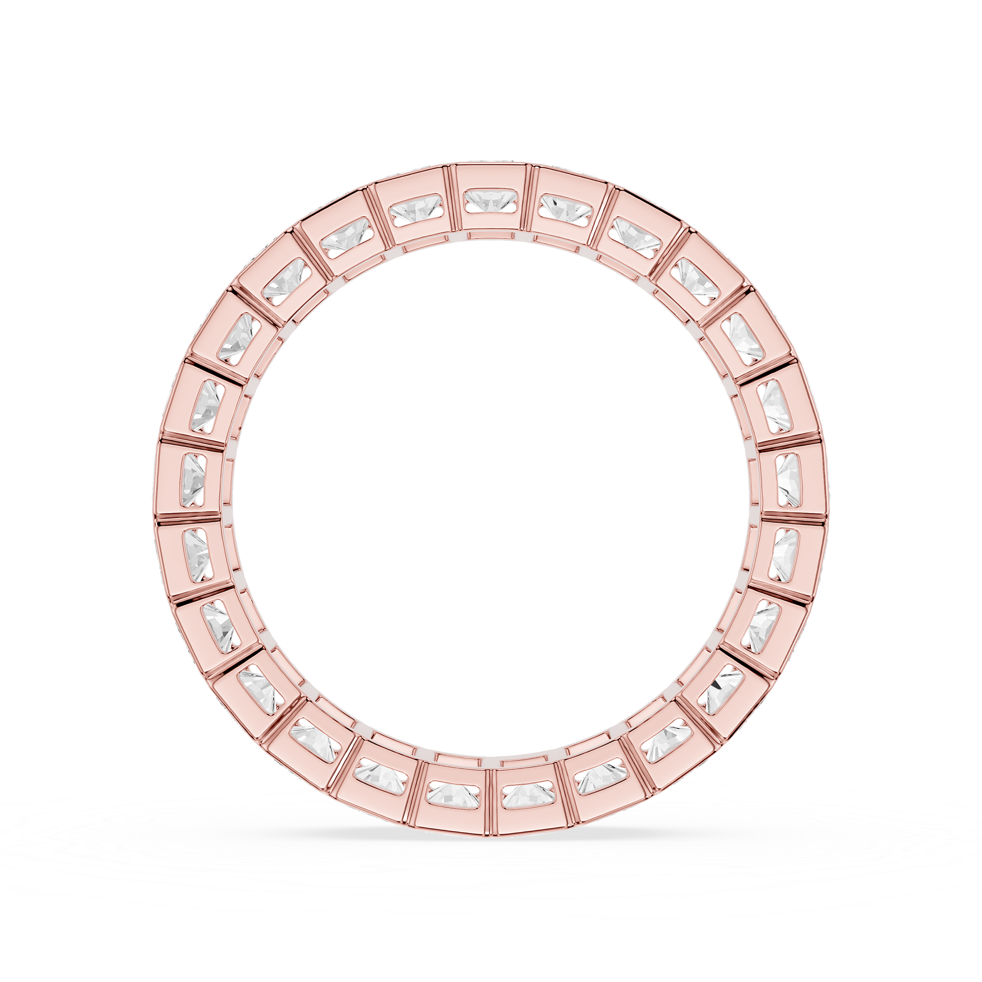 Radiant Cut Lab Grown Diamond Eternity Band Ring