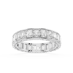 Radiant Cut Lab Grown Diamond Eternity Band Ring