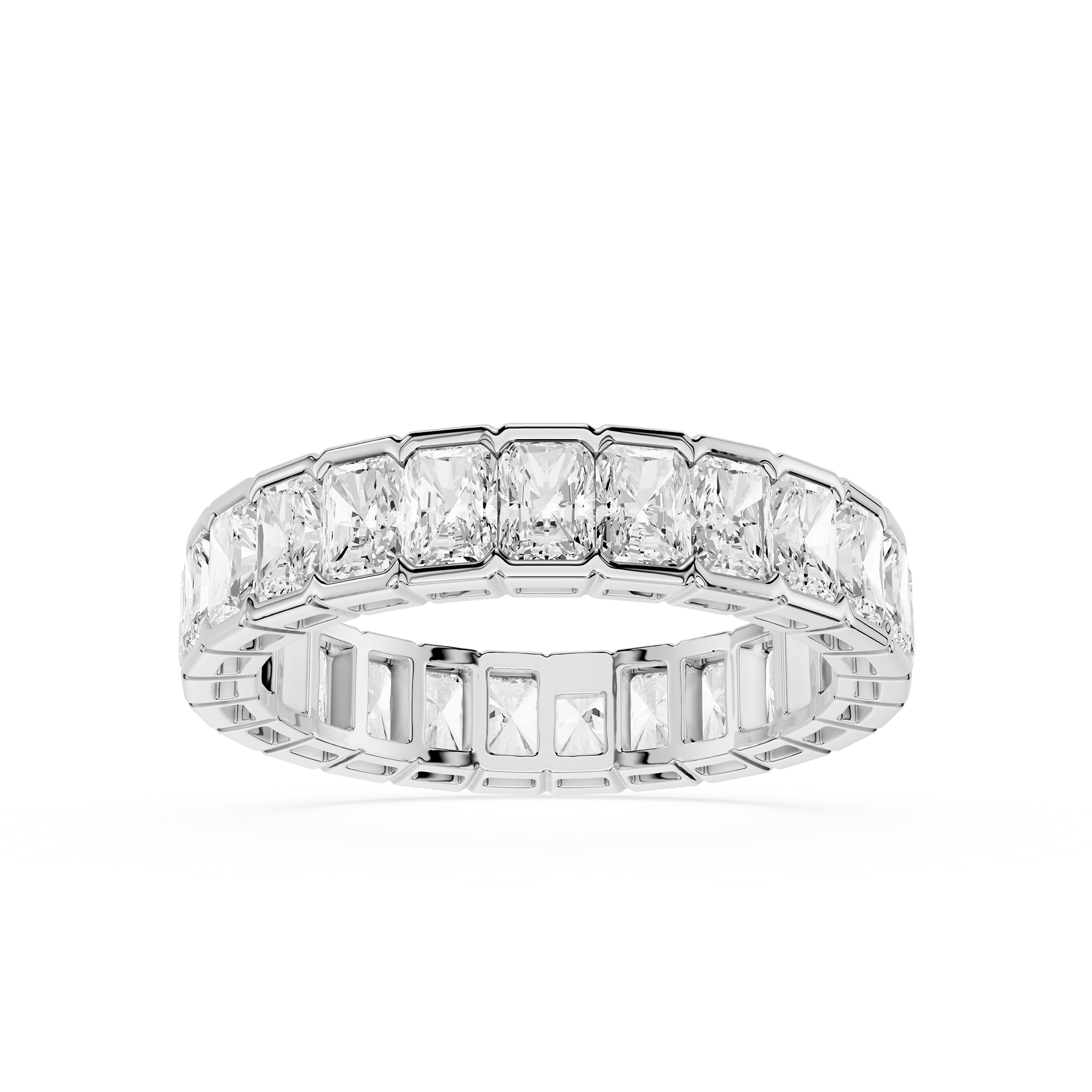 Radiant Cut Lab Grown Diamond Eternity Band Ring