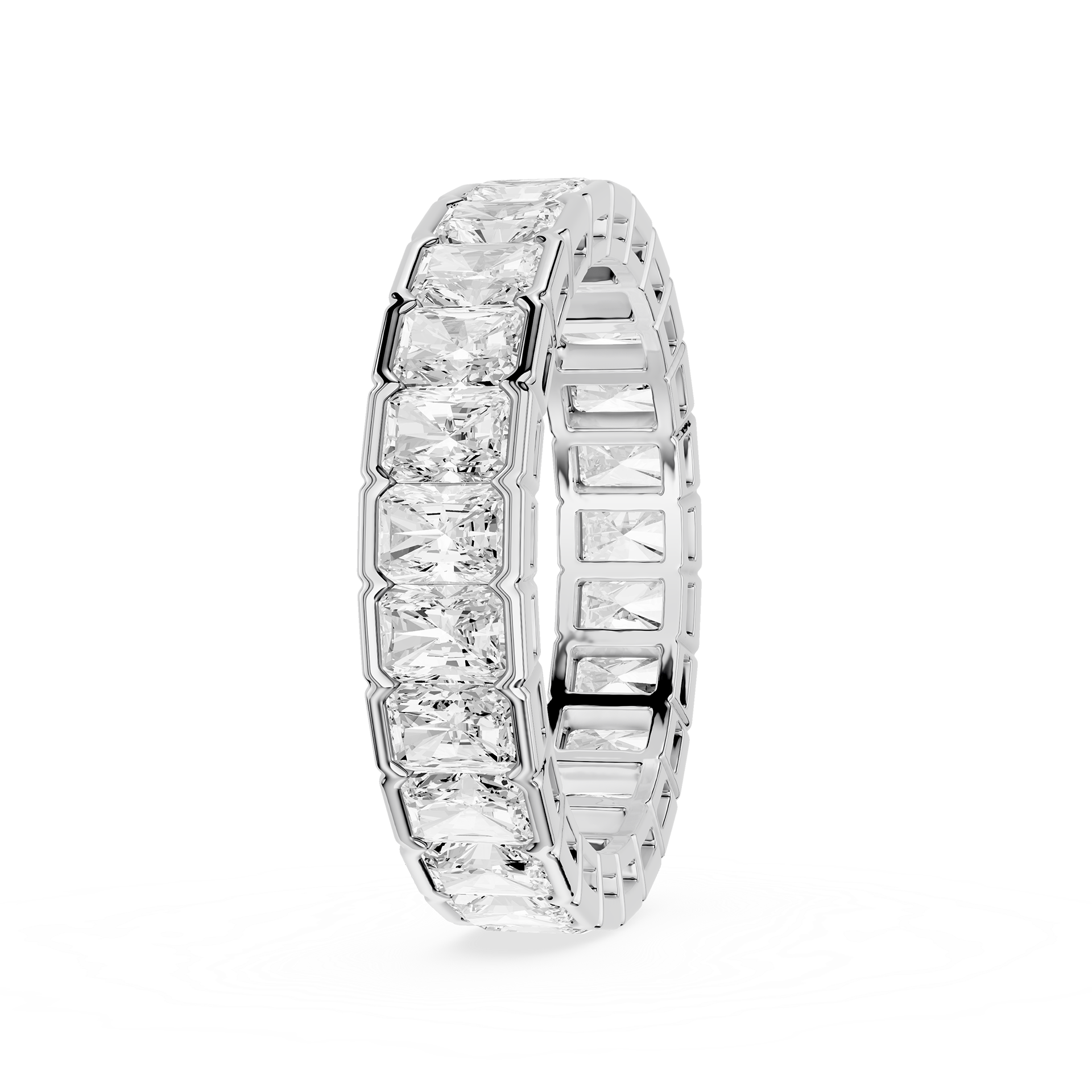 Radiant Cut Lab Grown Diamond Eternity Band Ring