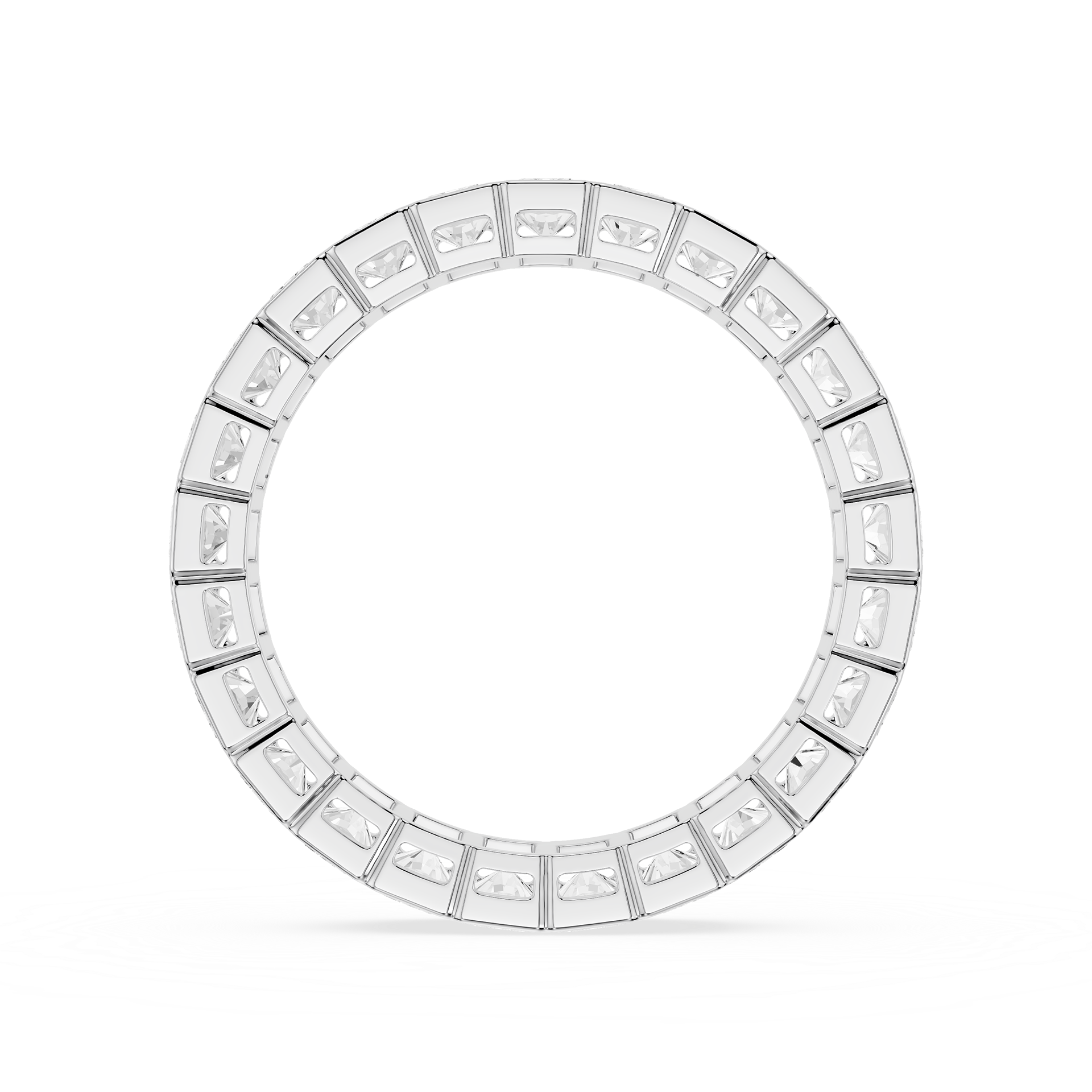 Radiant Cut Lab Grown Diamond Eternity Band Ring