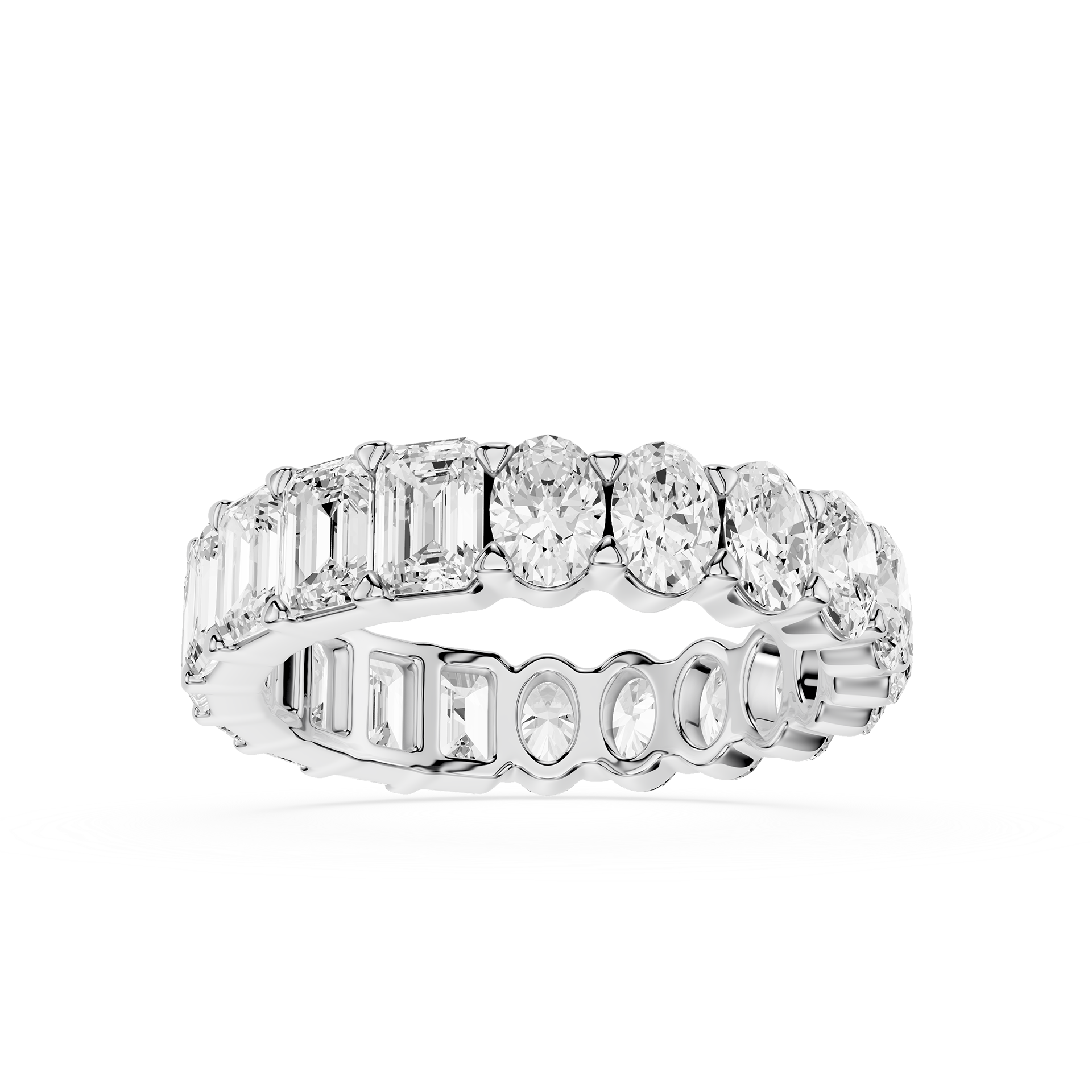 Mixed Shape Lab Grown Diamond Eternity Band Ring