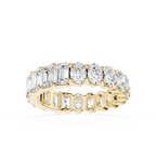 Mixed Shape Lab Grown Diamond Eternity Band Ring