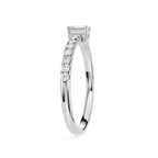 Emerald Cut Lab Grown Diamond Solitaire Engagement Ring