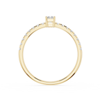 Emerald Cut Lab Grown Diamond Solitaire Engagement Ring