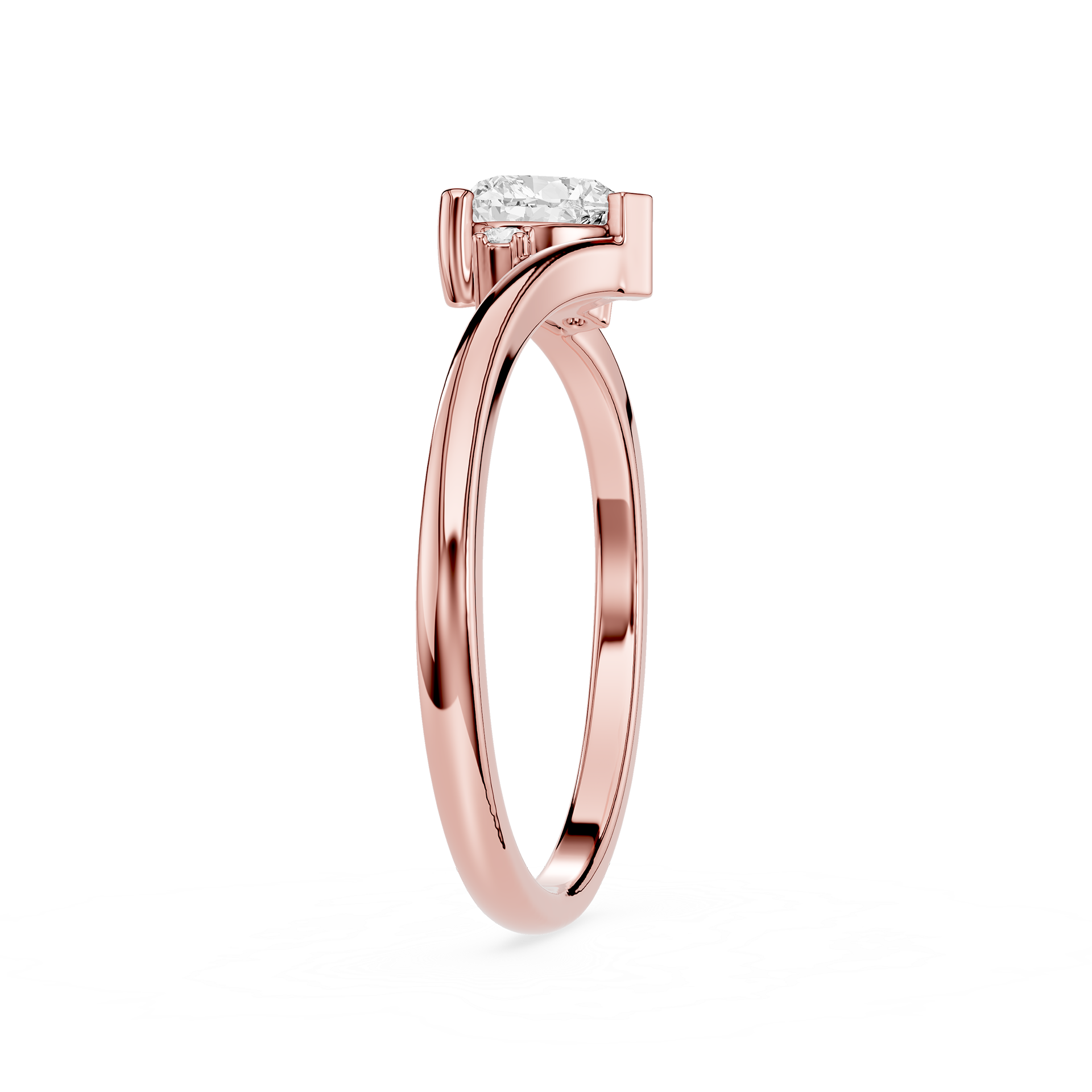 Heart Cut Lab Grown Diamond Solitaire Engagement Ring