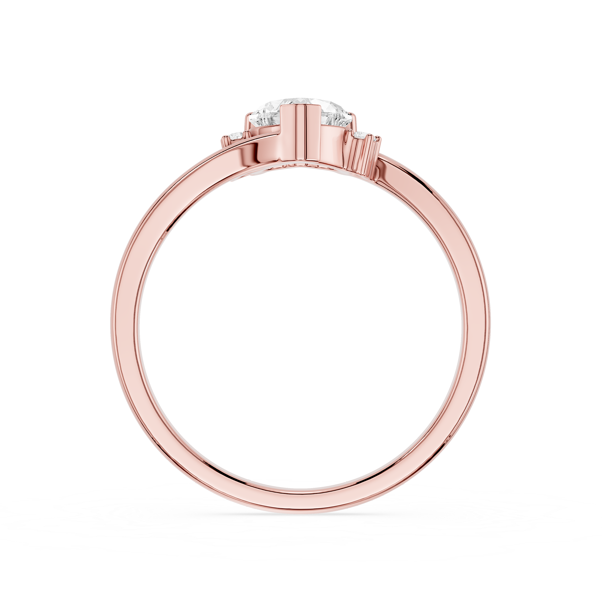 Heart Cut Lab Grown Diamond Solitaire Engagement Ring
