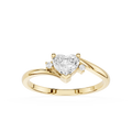 Heart Cut Lab Grown Diamond Solitaire Engagement Ring