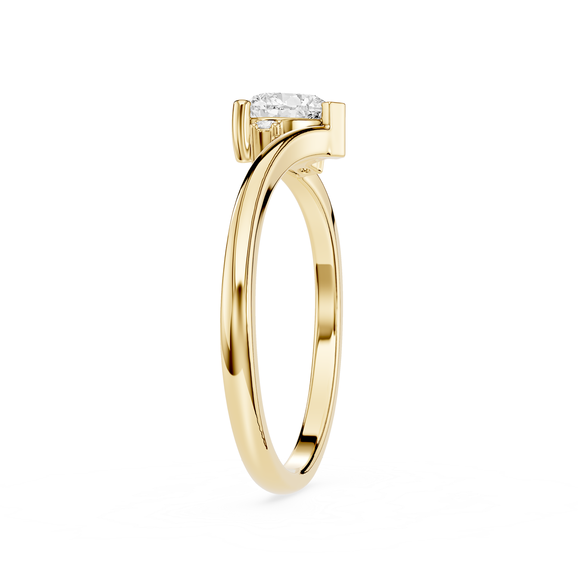 Heart Cut Lab Grown Diamond Solitaire Engagement Ring