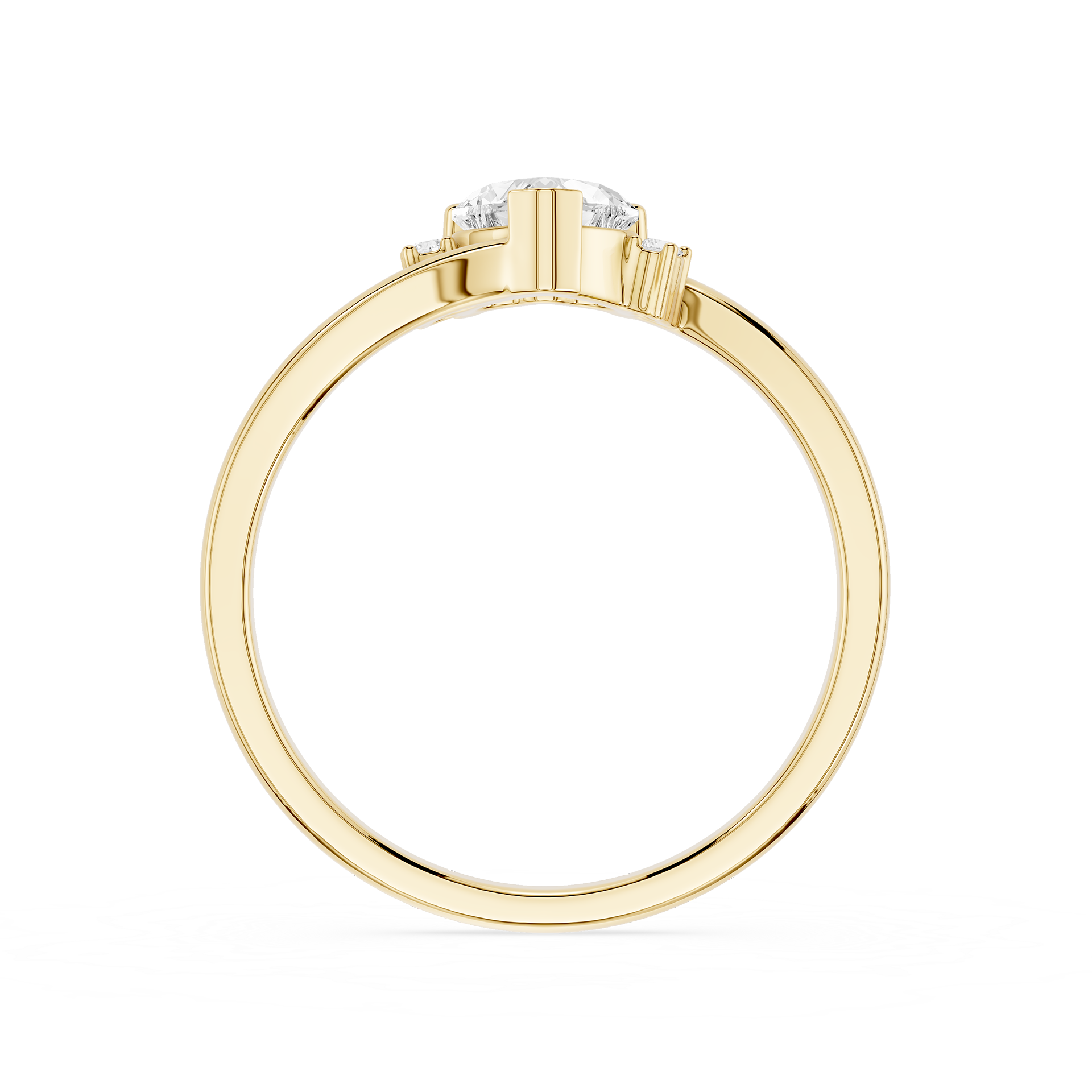 Heart Cut Lab Grown Diamond Solitaire Engagement Ring