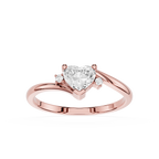 Heart Cut Lab Grown Diamond Solitaire Engagement Ring