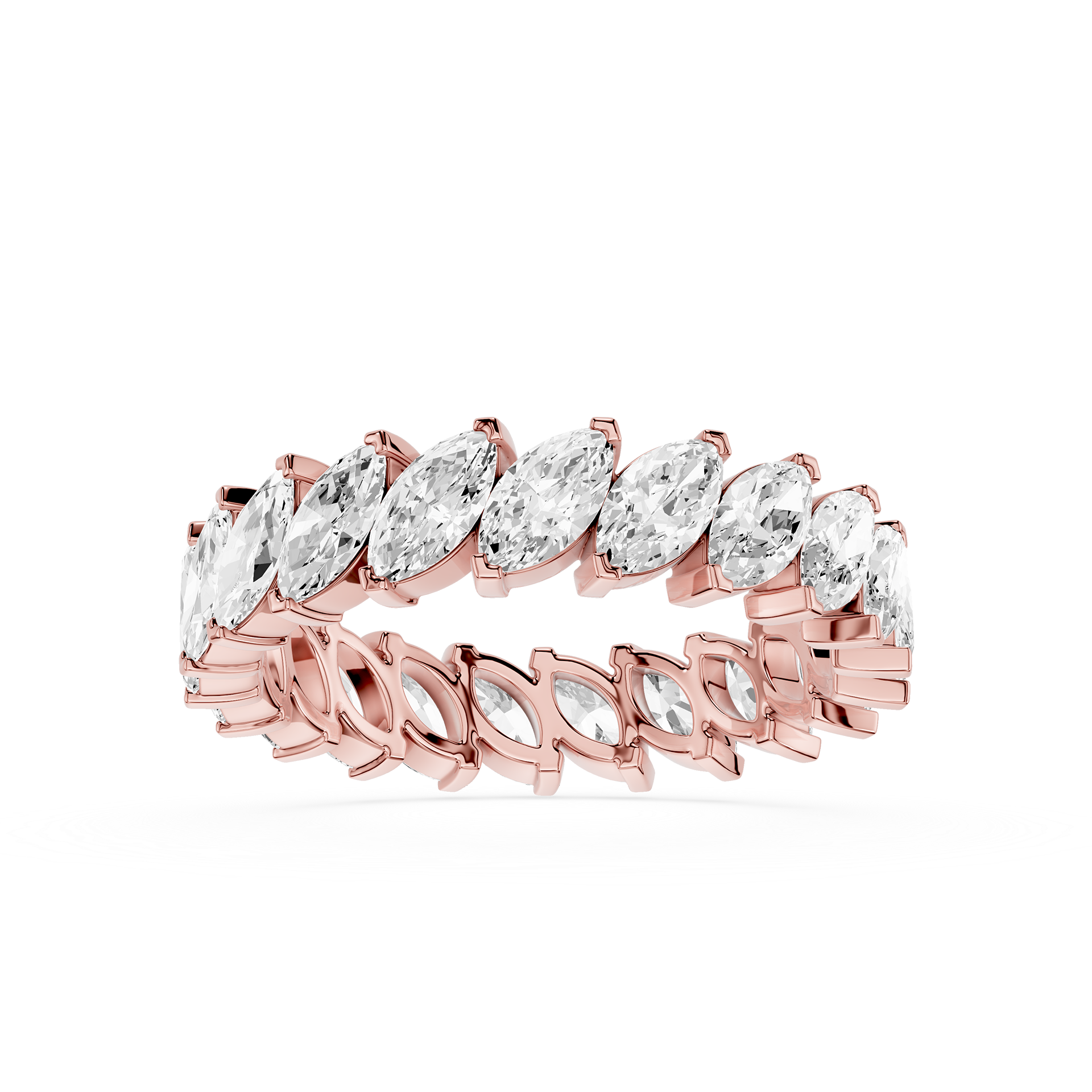 Marquise Cut Lab Grown Diamond Eternity Band Ring