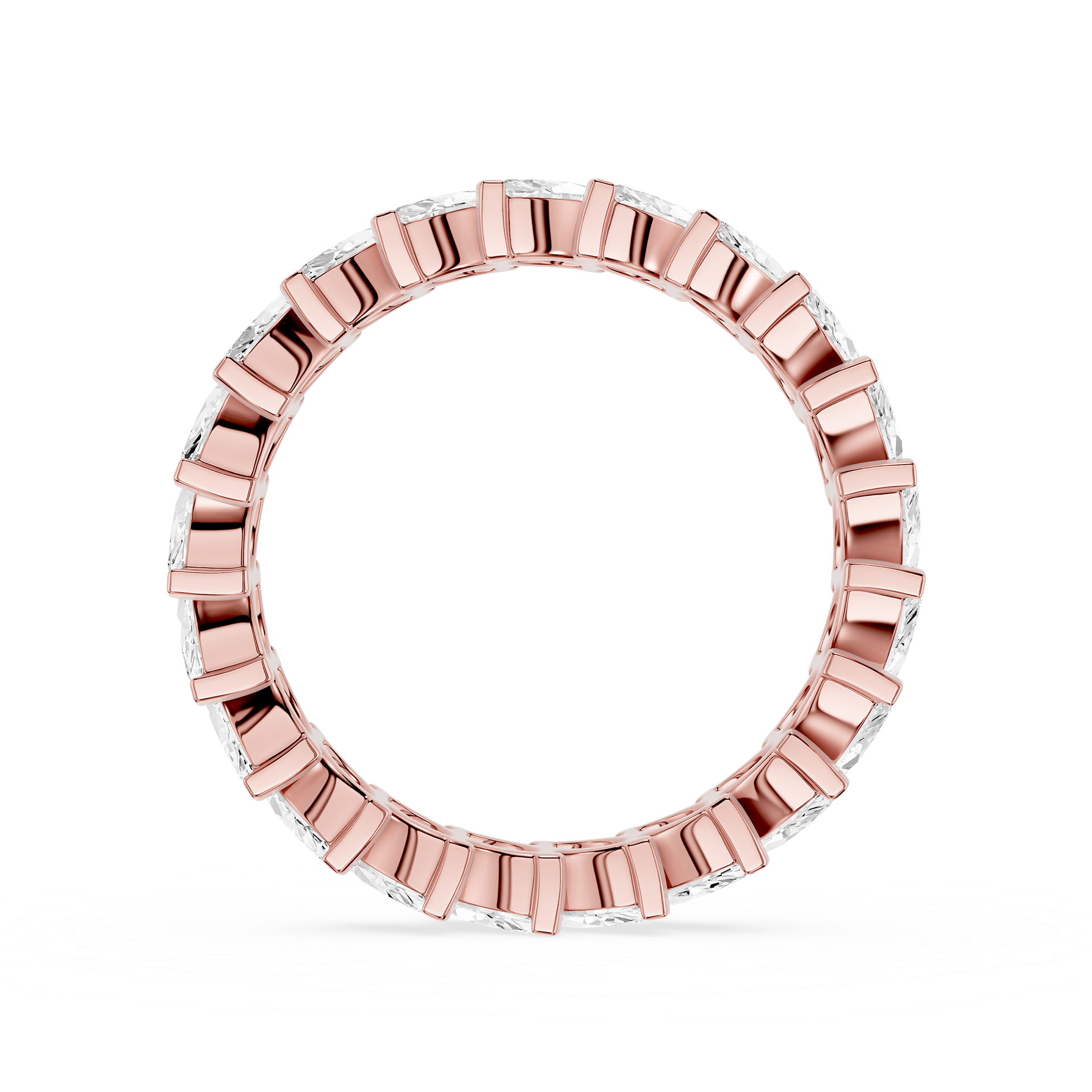 Marquise Cut Lab Grown Diamond Eternity Band Ring