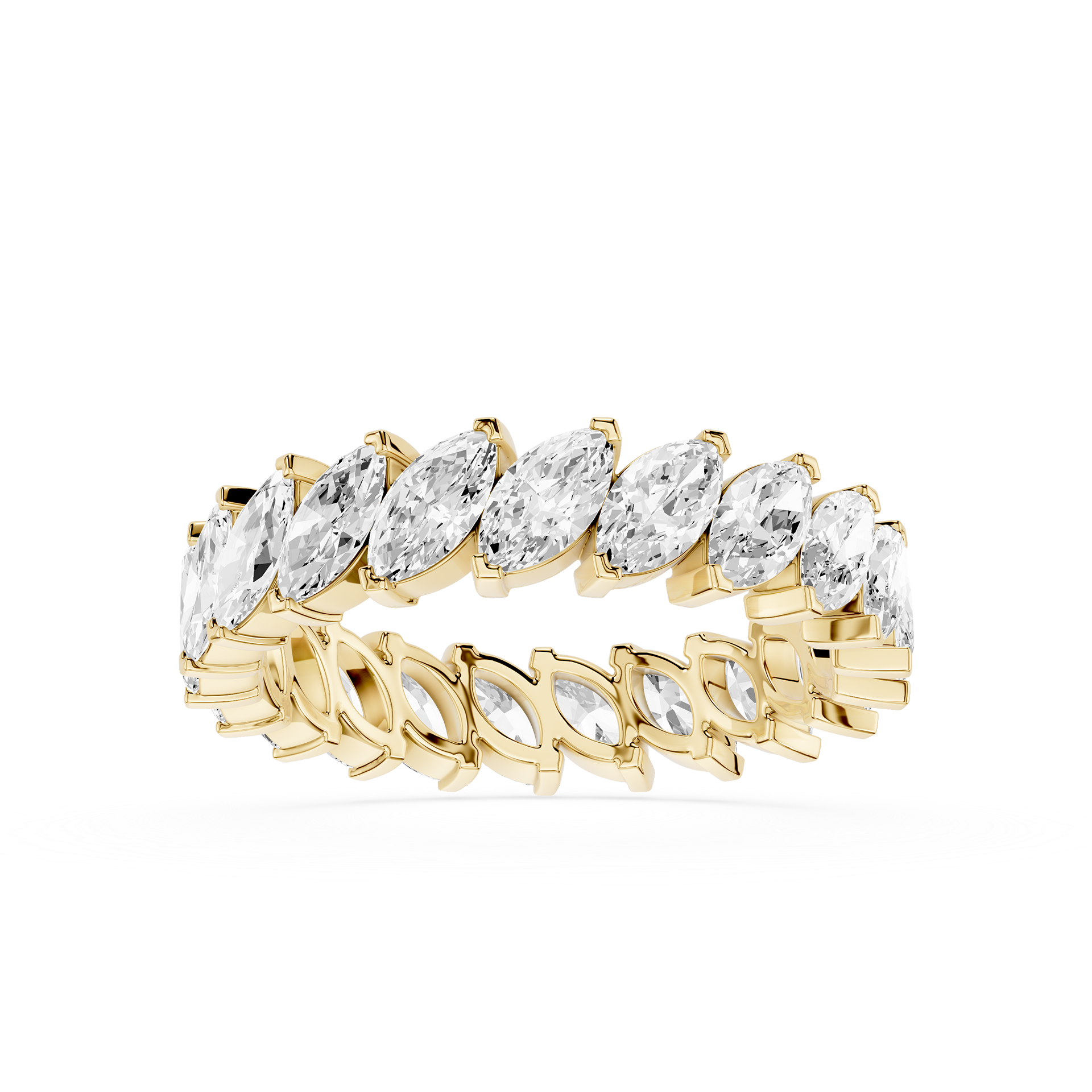 Marquise Cut Lab Grown Diamond Eternity Band Ring