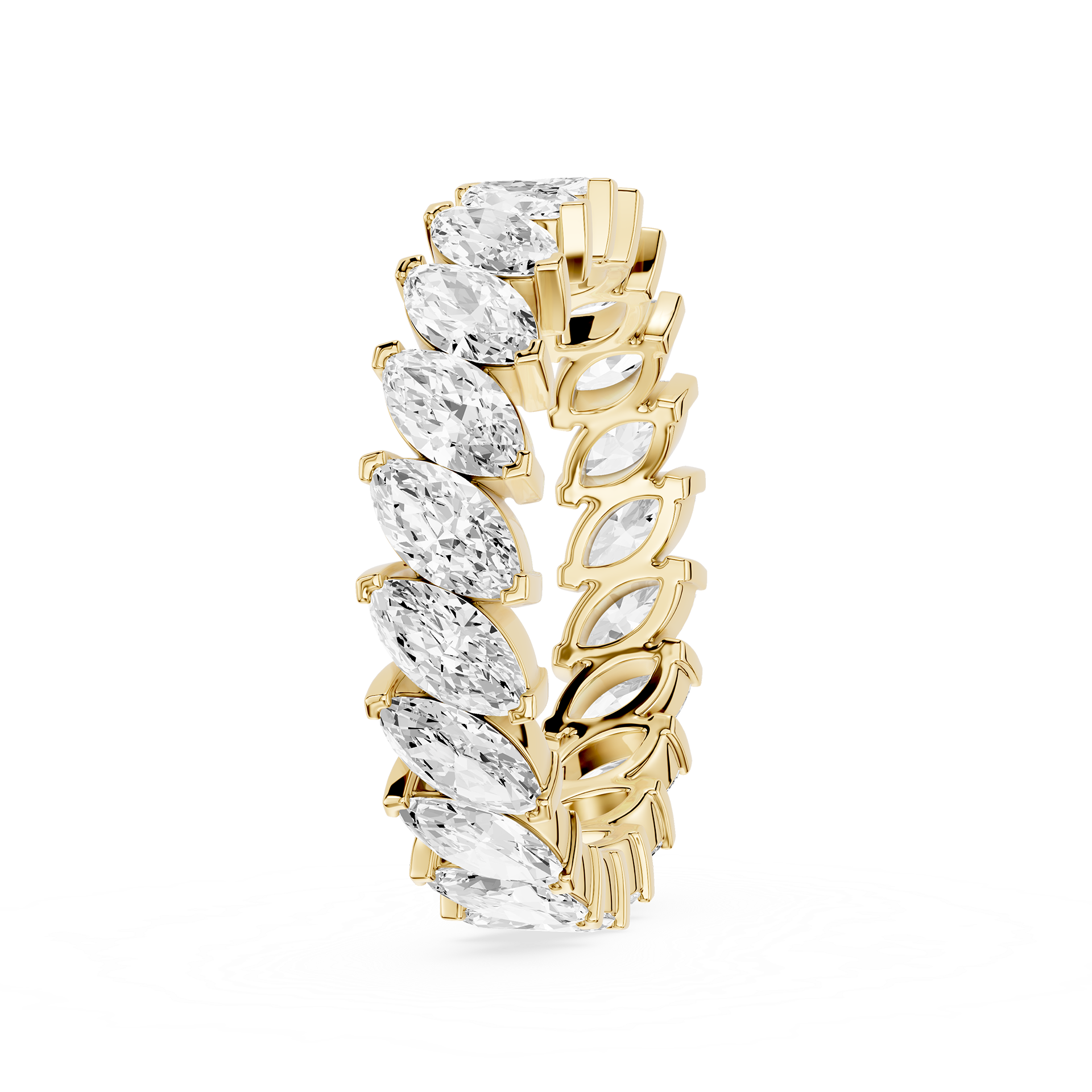 Marquise Cut Lab Grown Diamond Eternity Band Ring