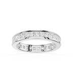 Princess Cut Lab Grown Diamond Channel Set Eternity Band
