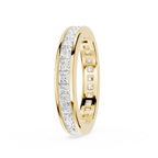 Princess Cut Lab Grown Diamond Channel Set Eternity Band