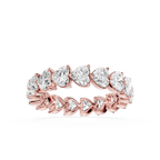 Heart Cut Lab Grown Diamond Eternity Band Ring