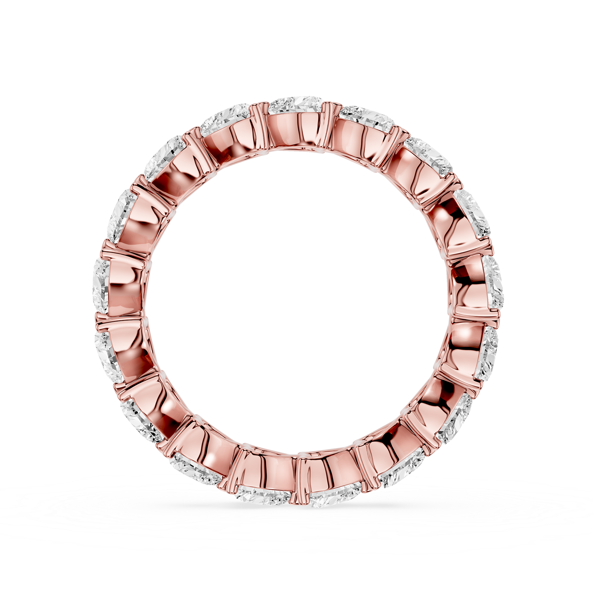 Heart Cut Lab Grown Diamond Eternity Band Ring