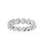 Heart Cut Lab Grown Diamond Eternity Band Ring