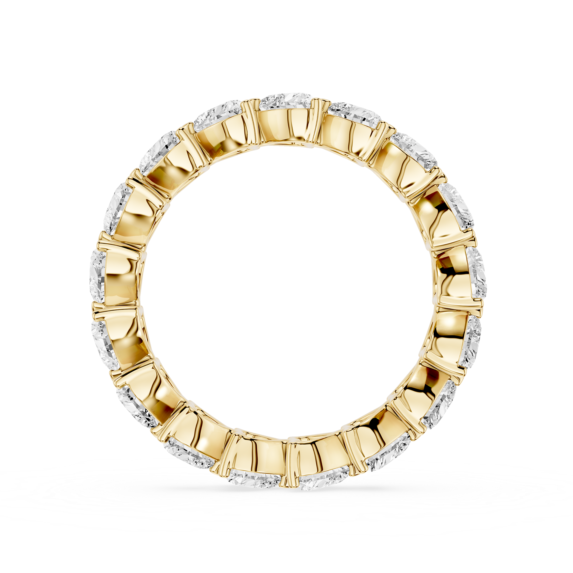 Heart Cut Lab Grown Diamond Eternity Band Ring